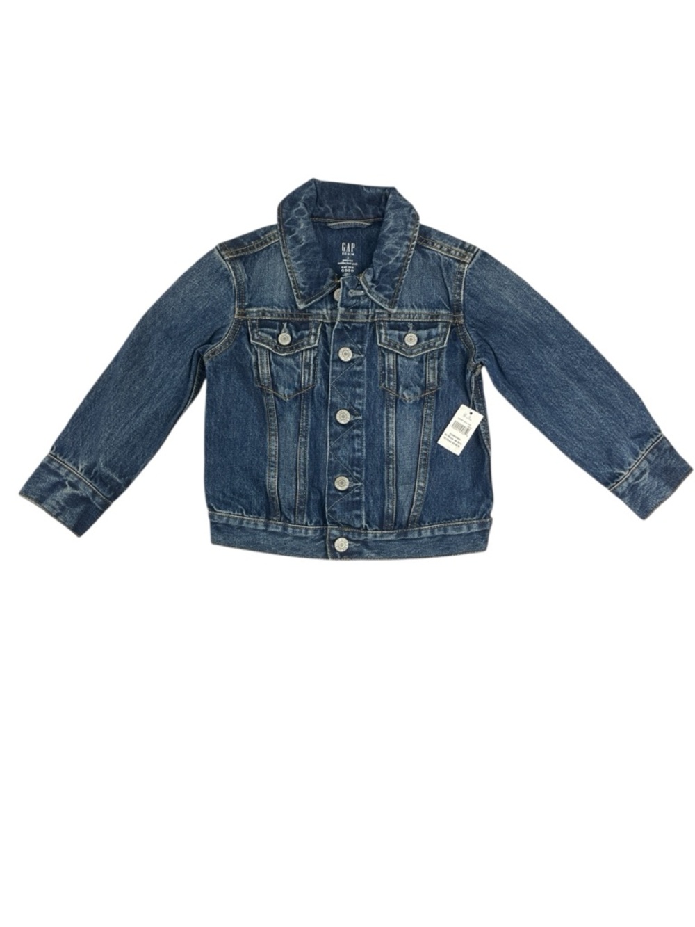 Gap Kids Toddler Classic Blue Denim Jean Jacket Size 3 NWT